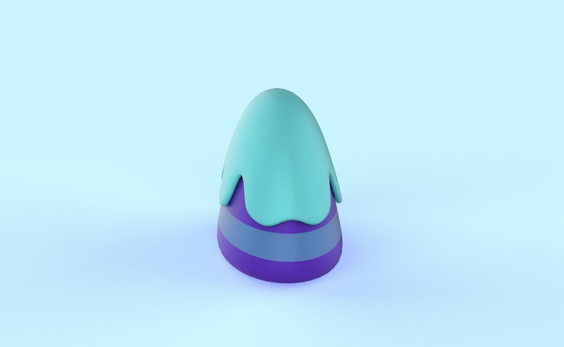 Cartoon Mountain Candy 06  Low-poly 3D model_9