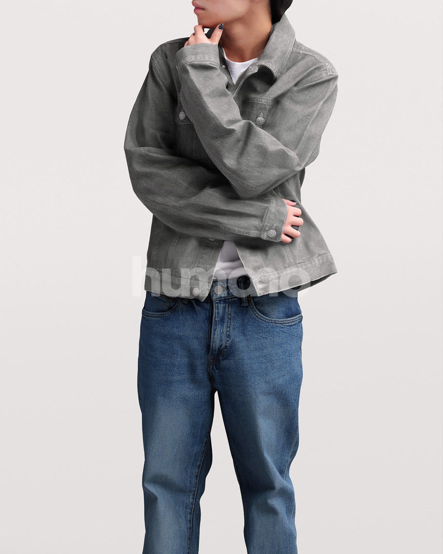 Asian man walking standing by Humano - 3 models and 1 Free model 3D Model Collection_67