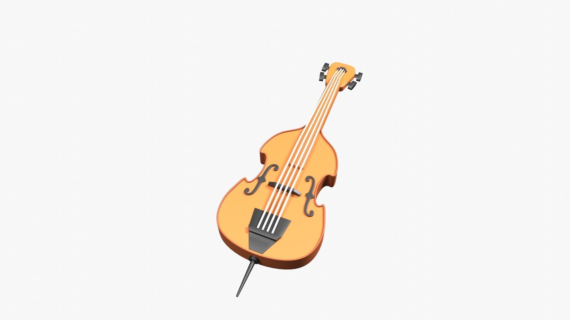 Double Bass 3D model_19