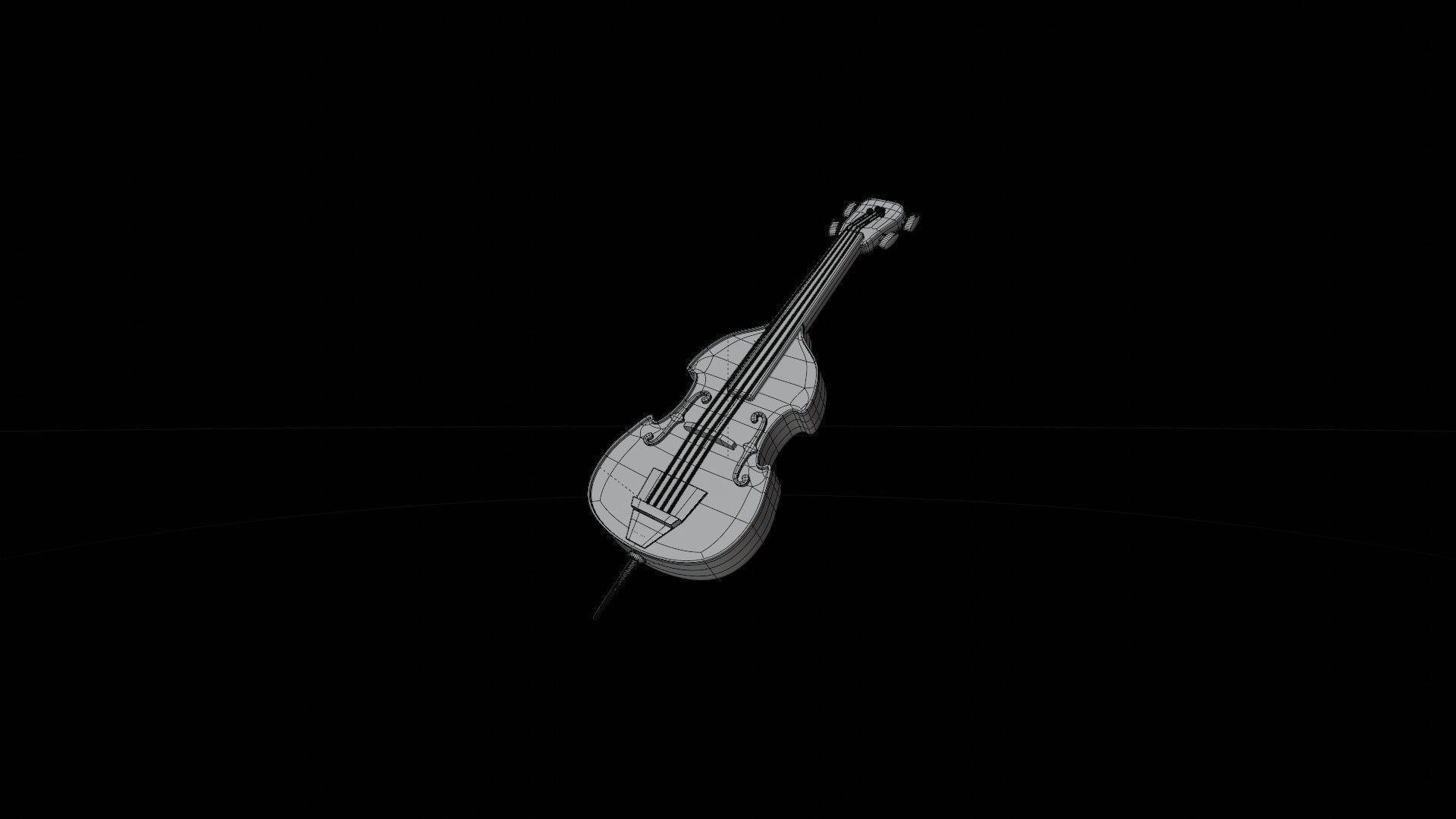 Double Bass 3D model_1