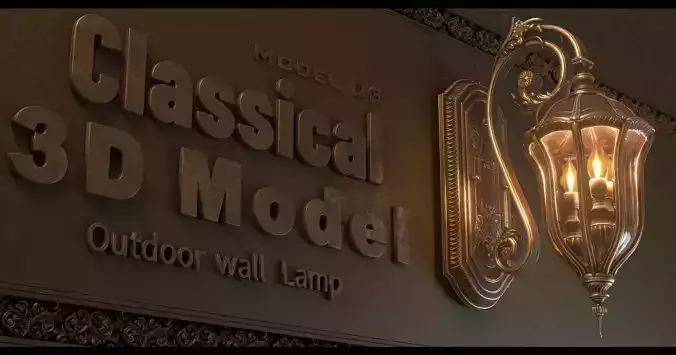CLASSICAL OUTDOOR WALL LAMP -Model 03-