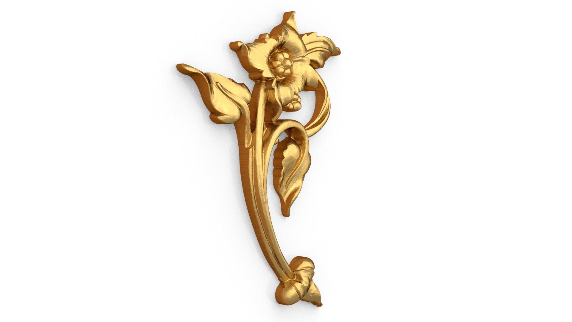 Classic carved decor ornament 499  3D print model_1