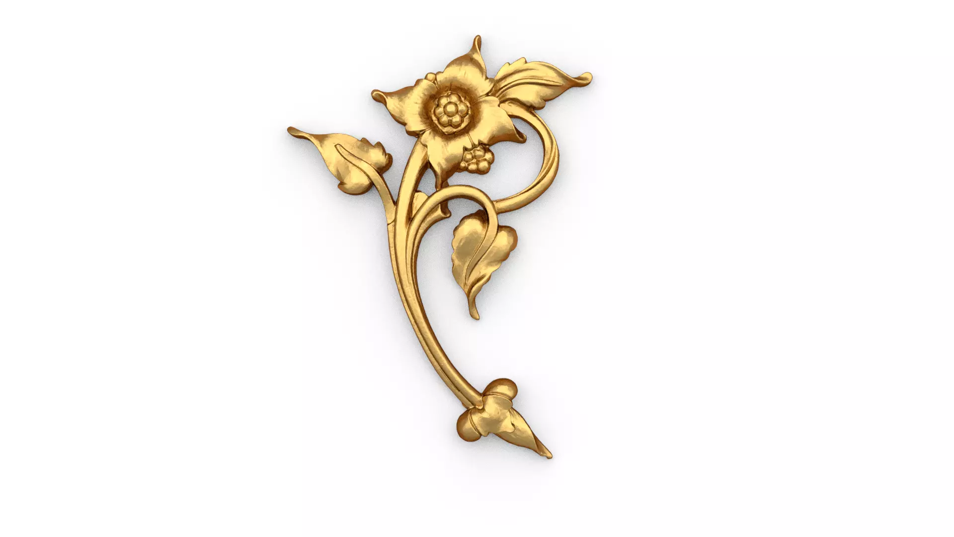 Classic carved decor ornament 499  3D print model_0