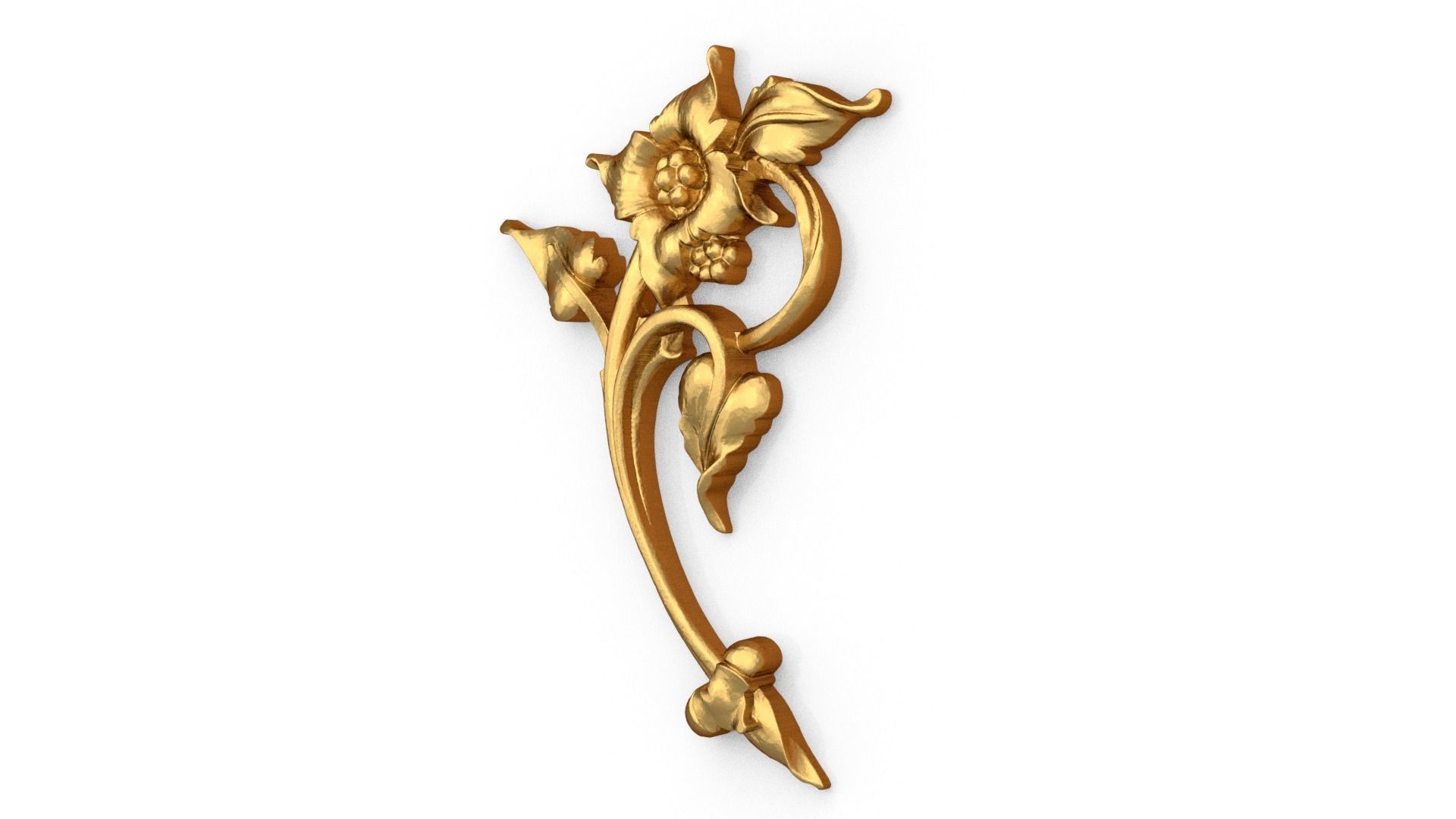 Classic carved decor ornament 499  3D print model_2