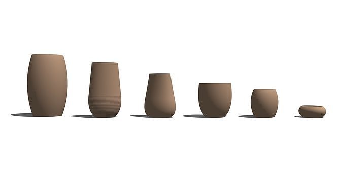 Flower Pot 01 3D model