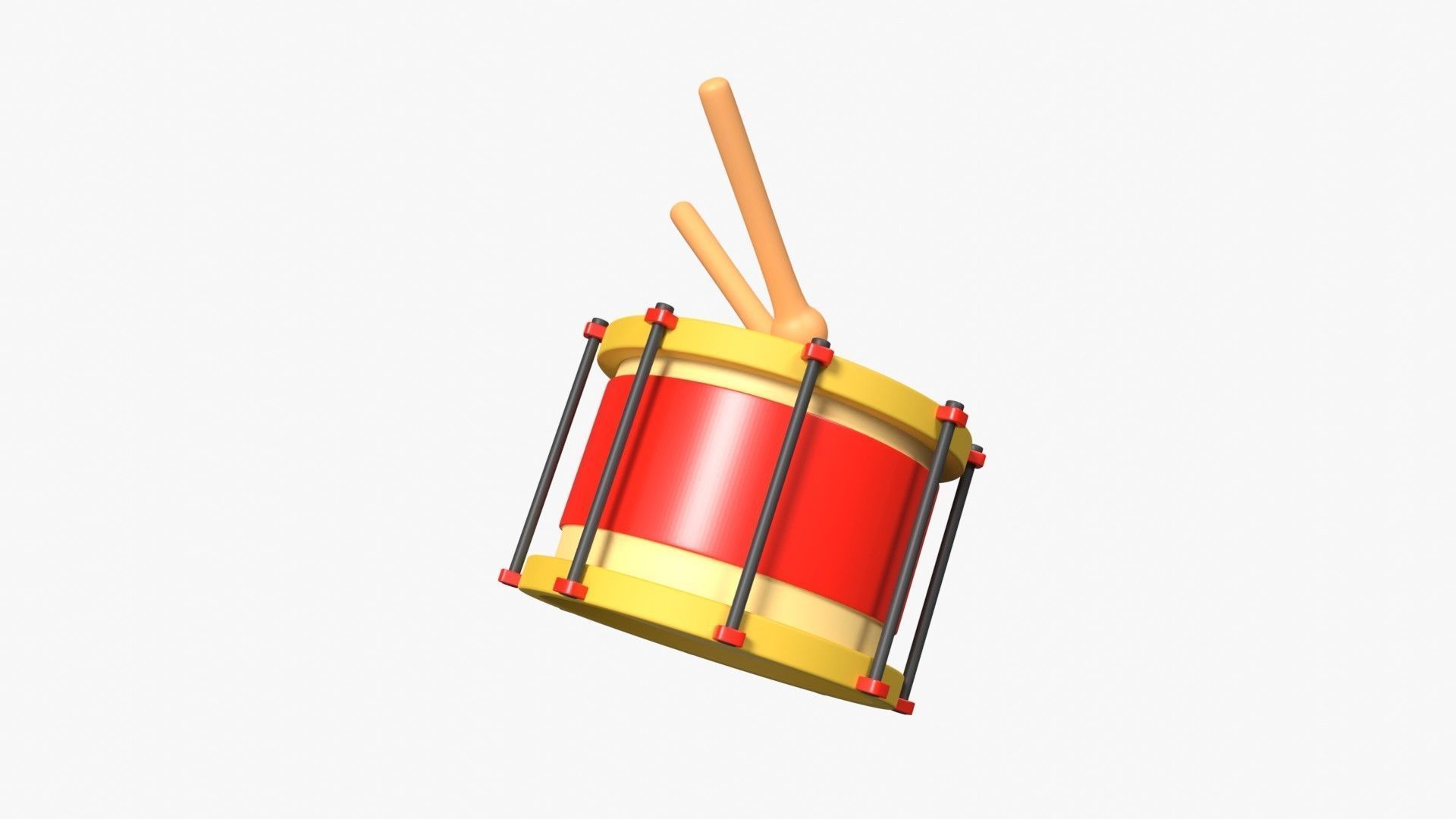 Drum 3d Illustration 3D model_13
