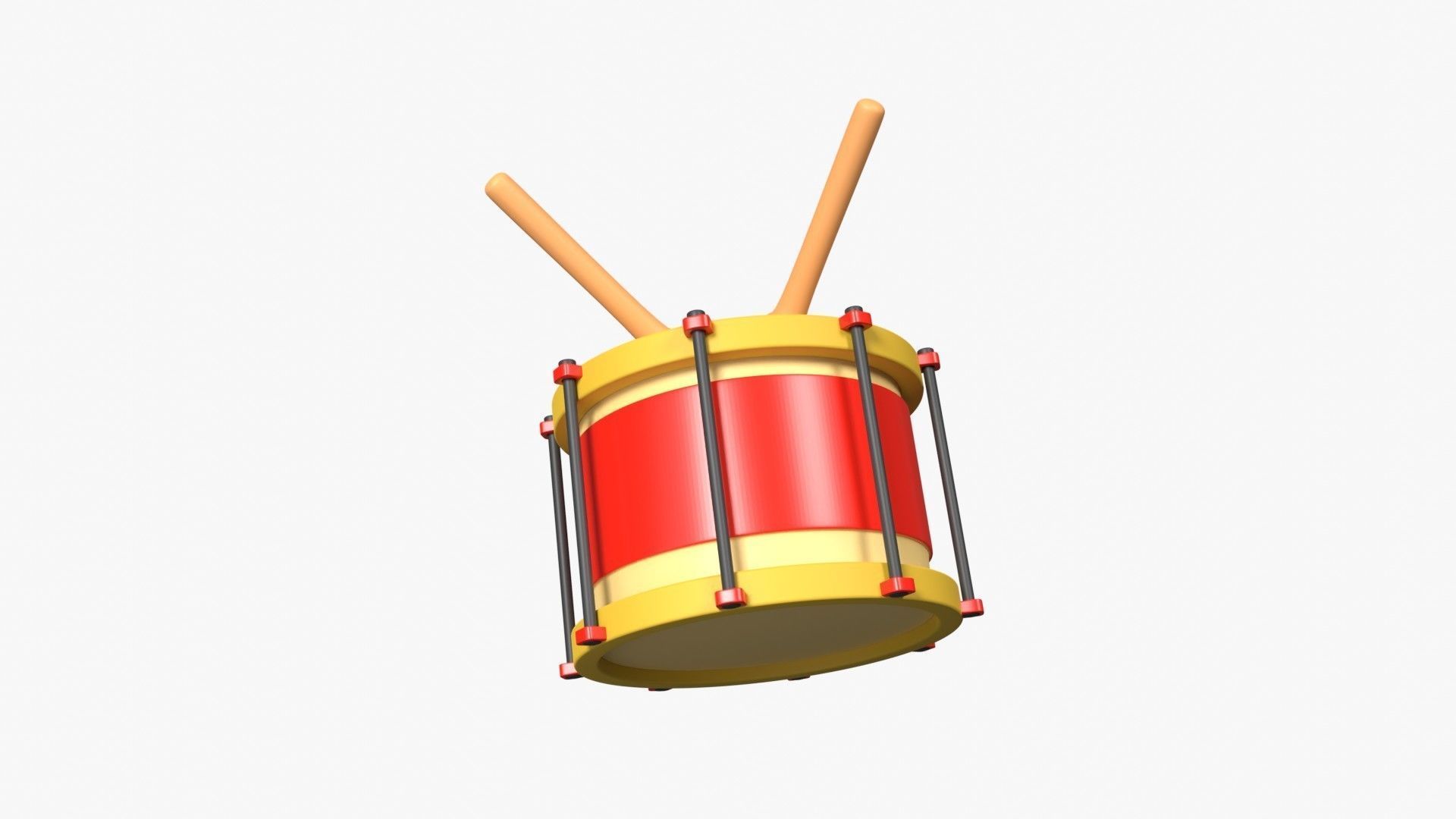 Drum 3d Illustration 3D model_9