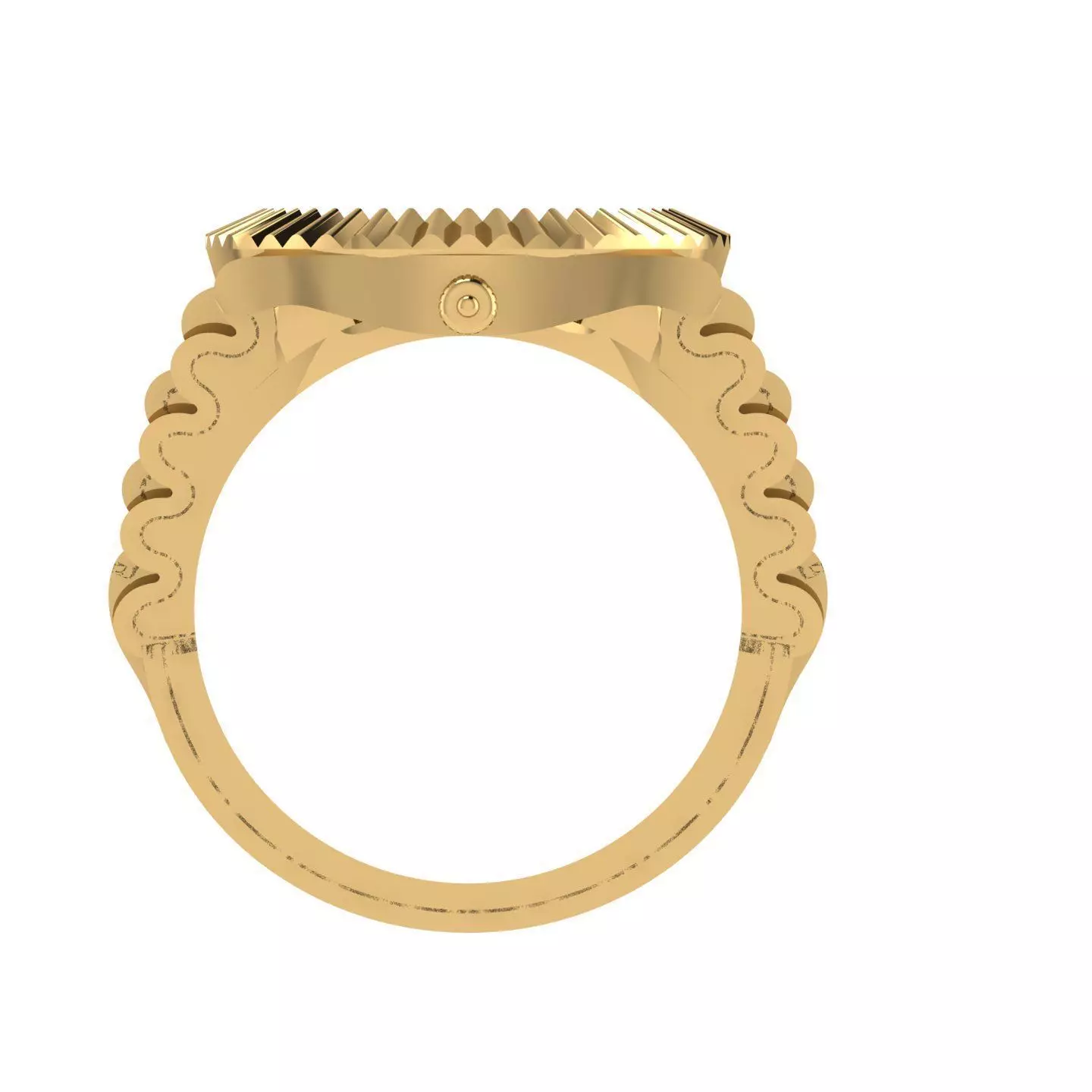 J Letter Glossy ring 3D model Free 3D print model