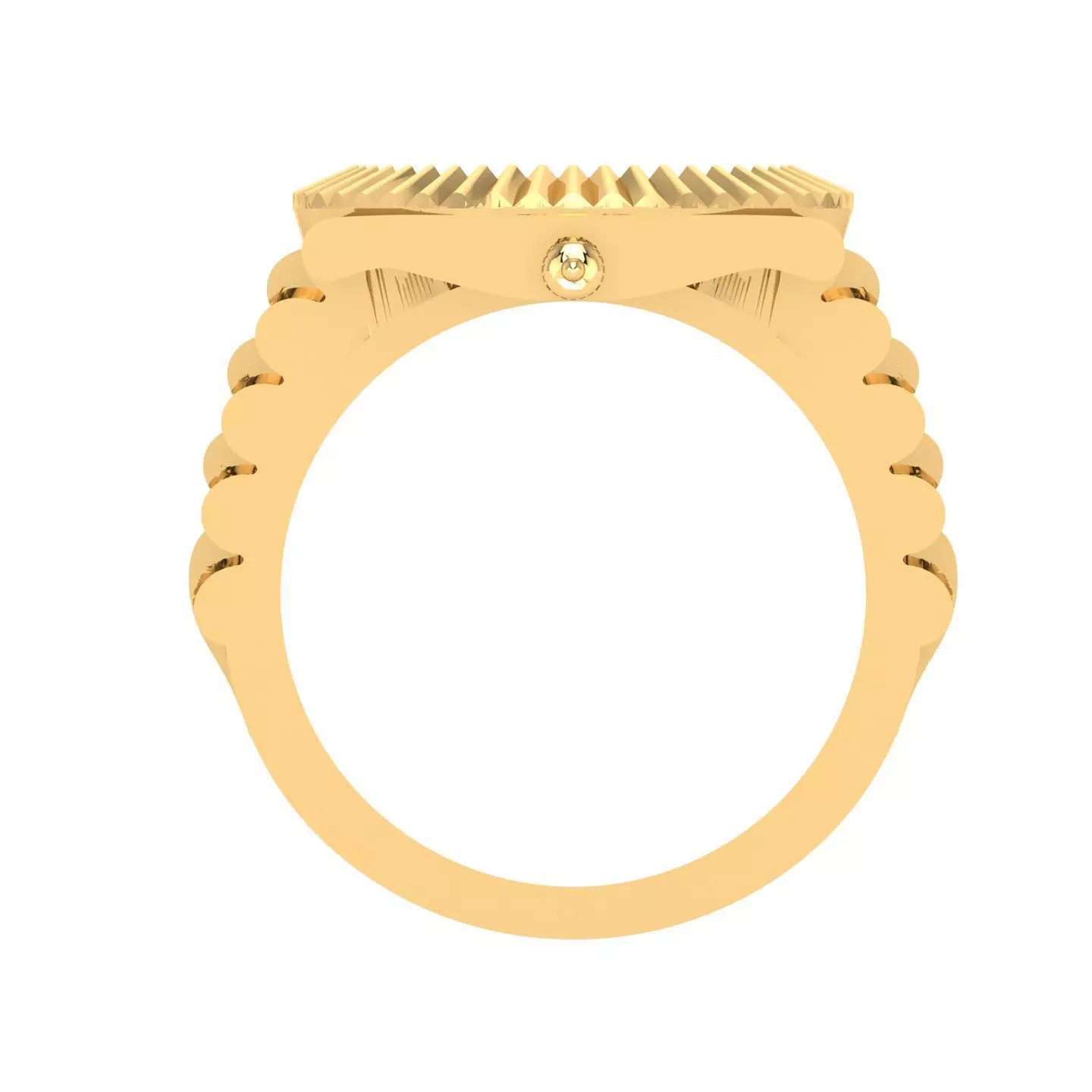 K Letter Glossy ring 3D model Free 3D print model