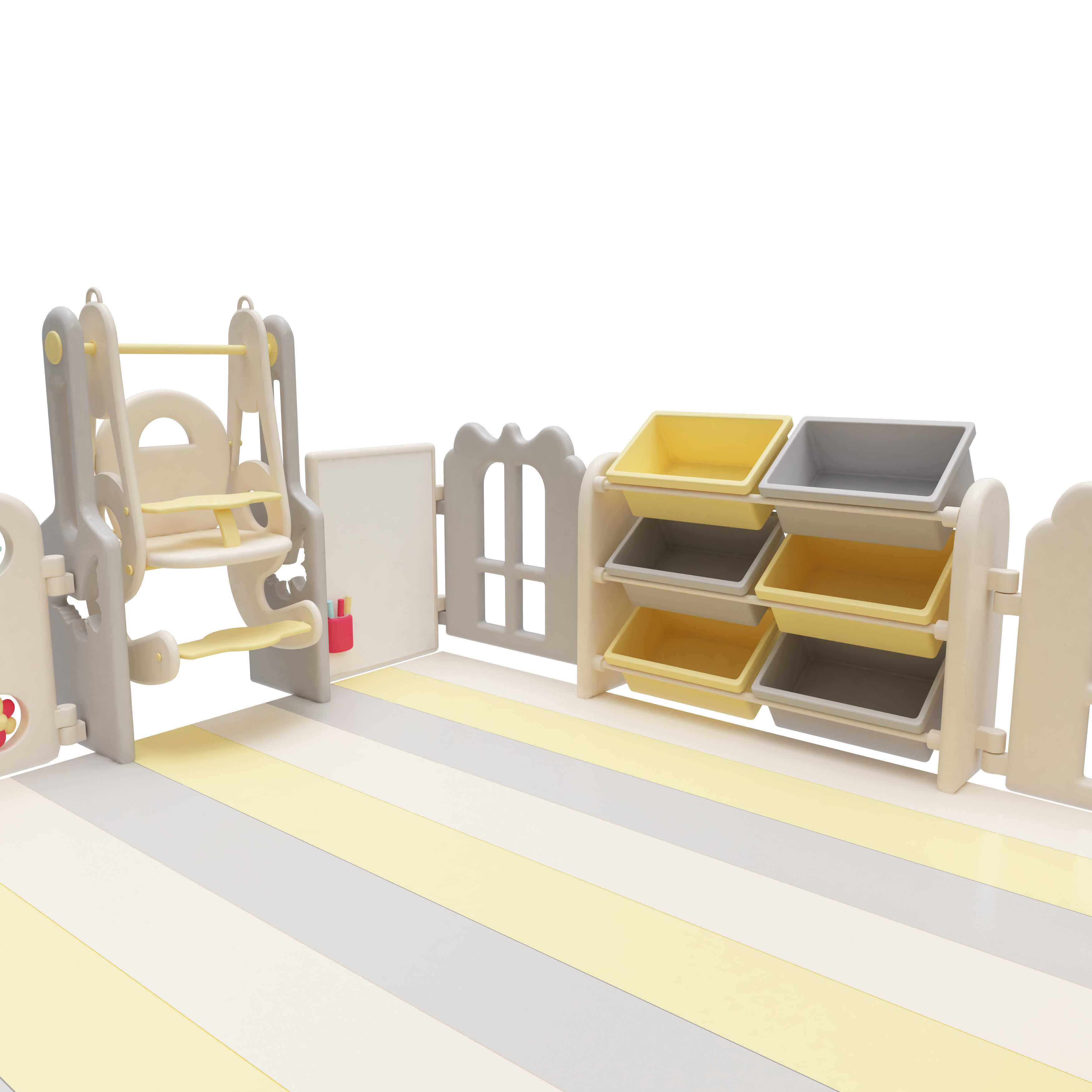 Playpen Baby  Play Yard 3D model_10