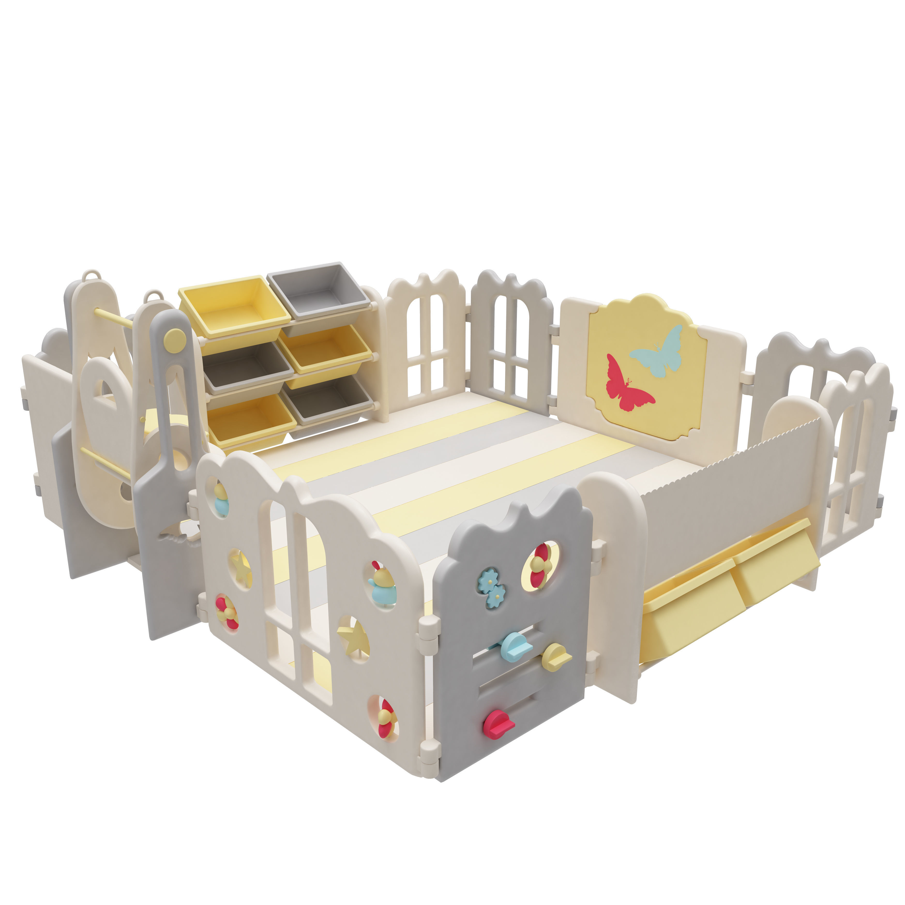 Playpen Baby  Play Yard 3D model_5