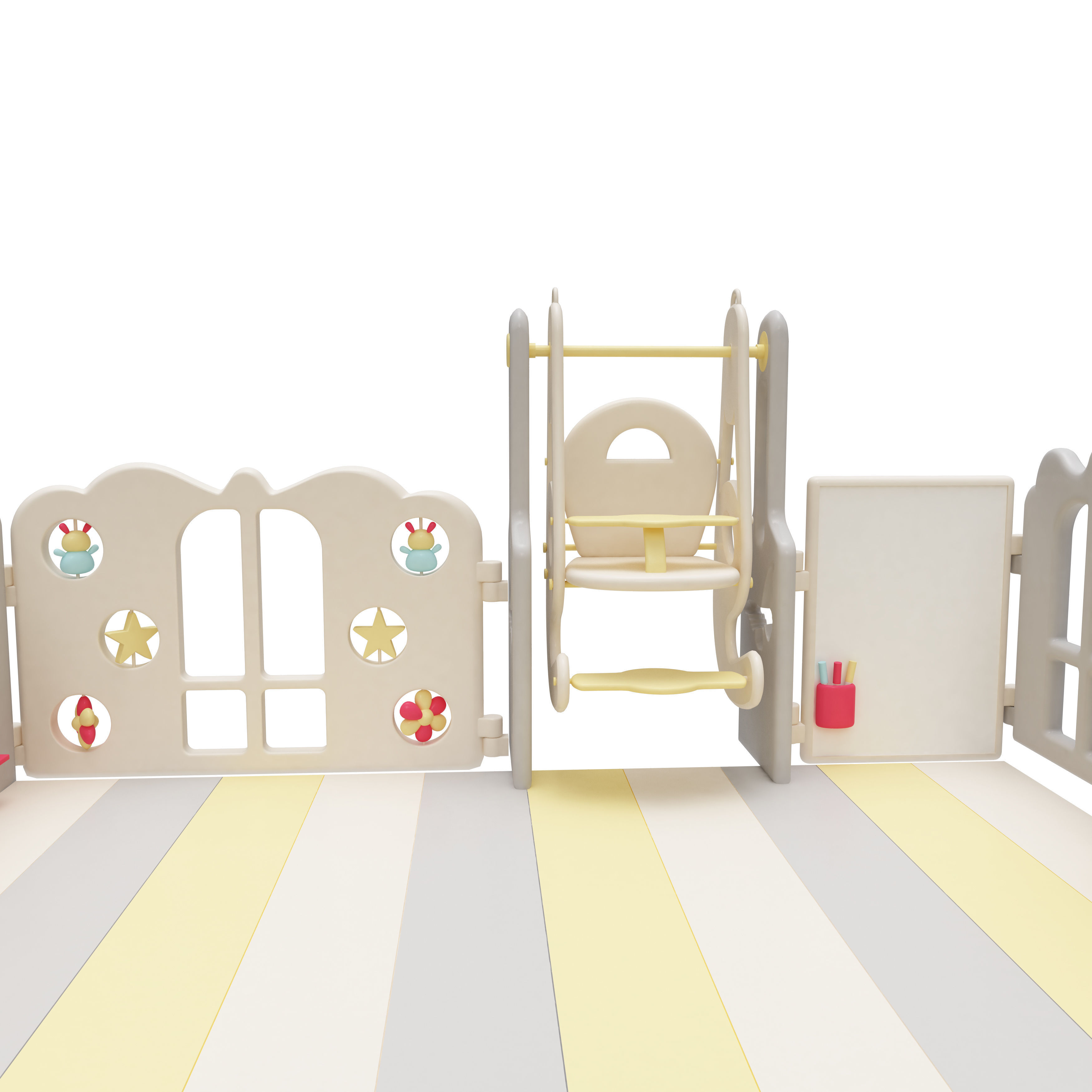 Playpen Baby  Play Yard 3D model_7
