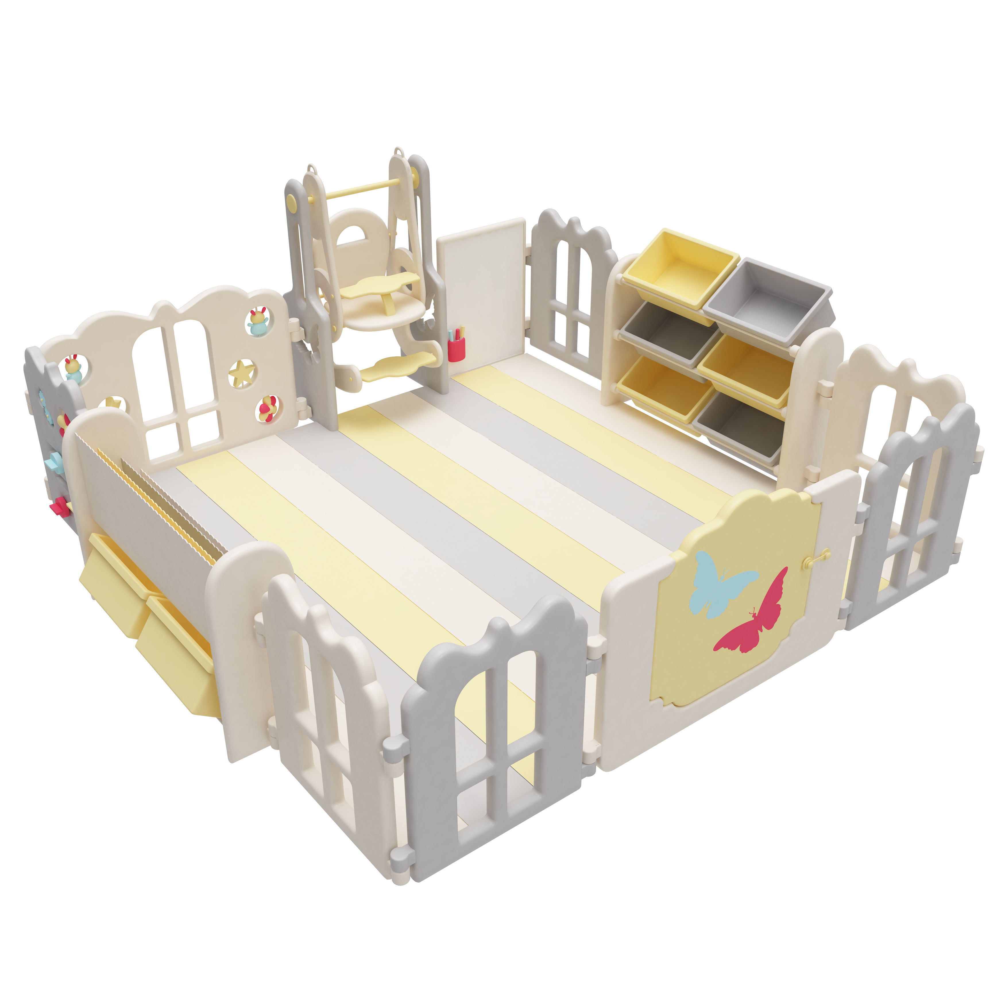 Playpen Baby  Play Yard 3D model_4