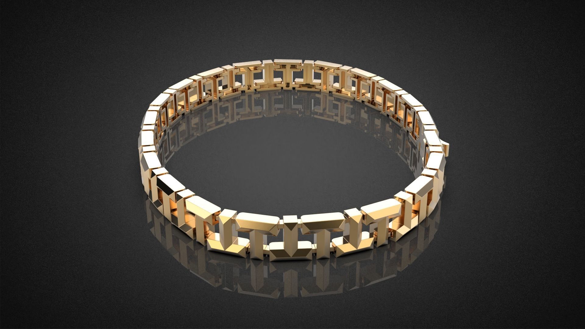 T True collecton fashion bracelet B2 3D print model_4