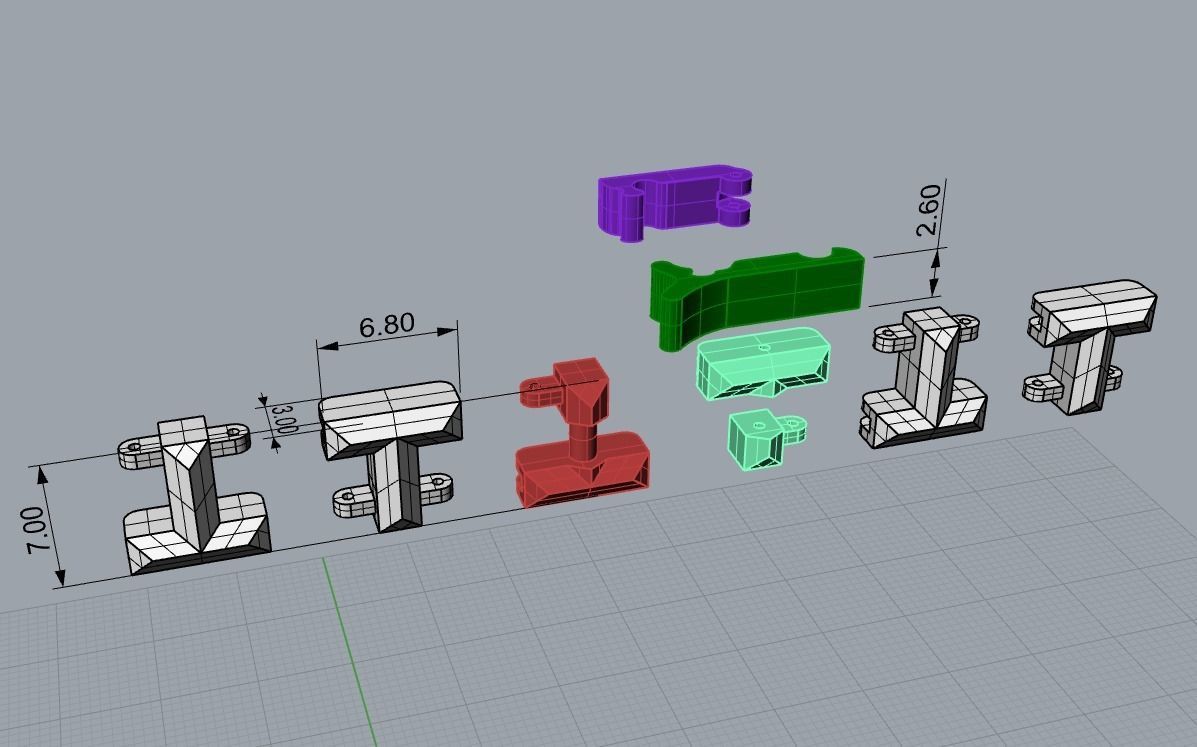 T True collecton fashion bracelet B2 3D print model_2