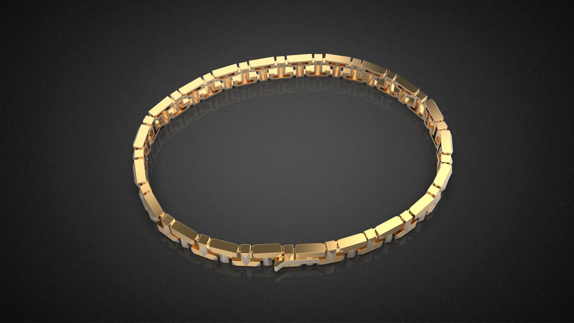 T True collecton fashion bracelet B2 3D print model_10