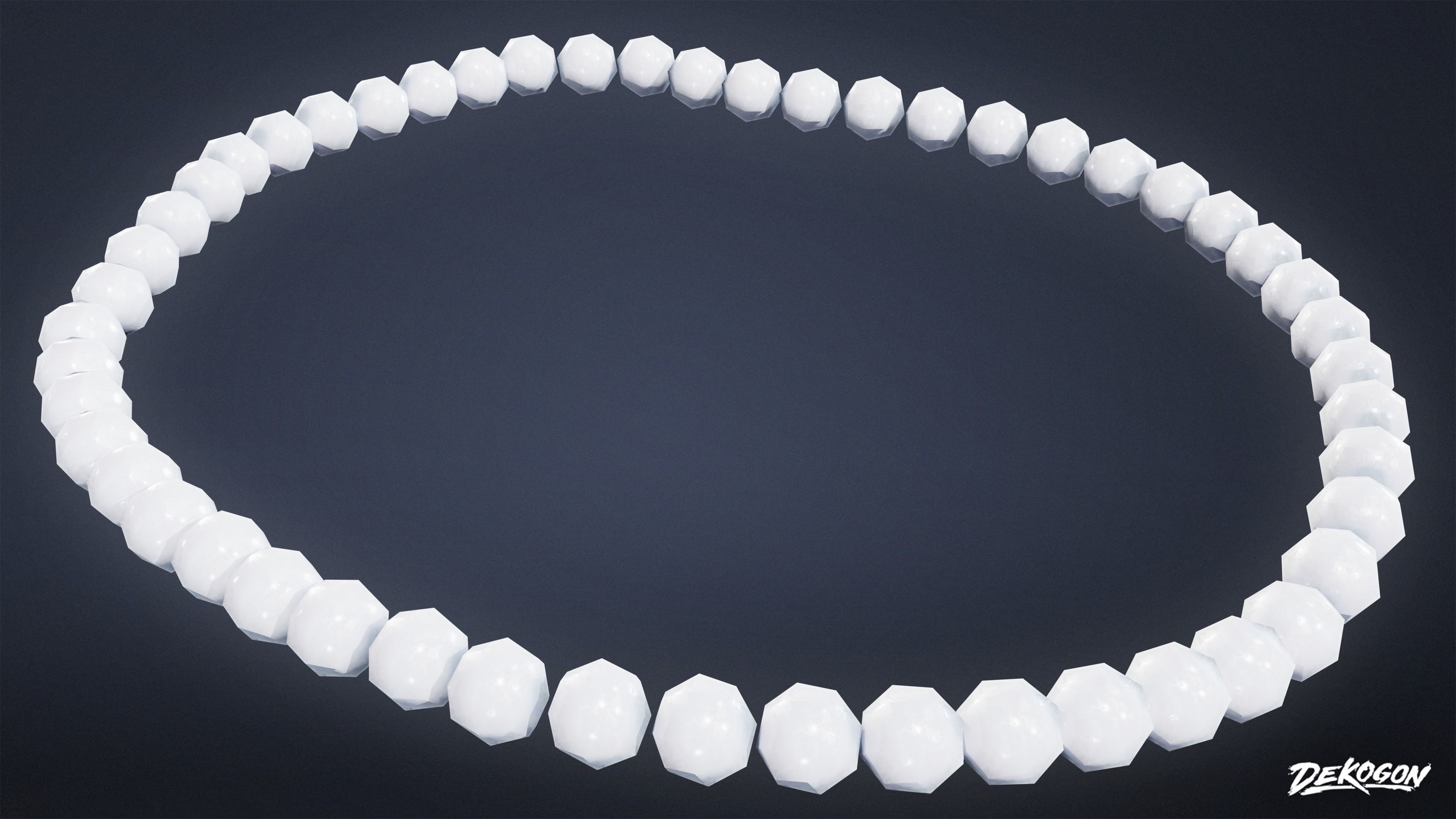 ANCIENT TREASURES - Pearls 01 - LOW POLY Low-poly 3D model_5