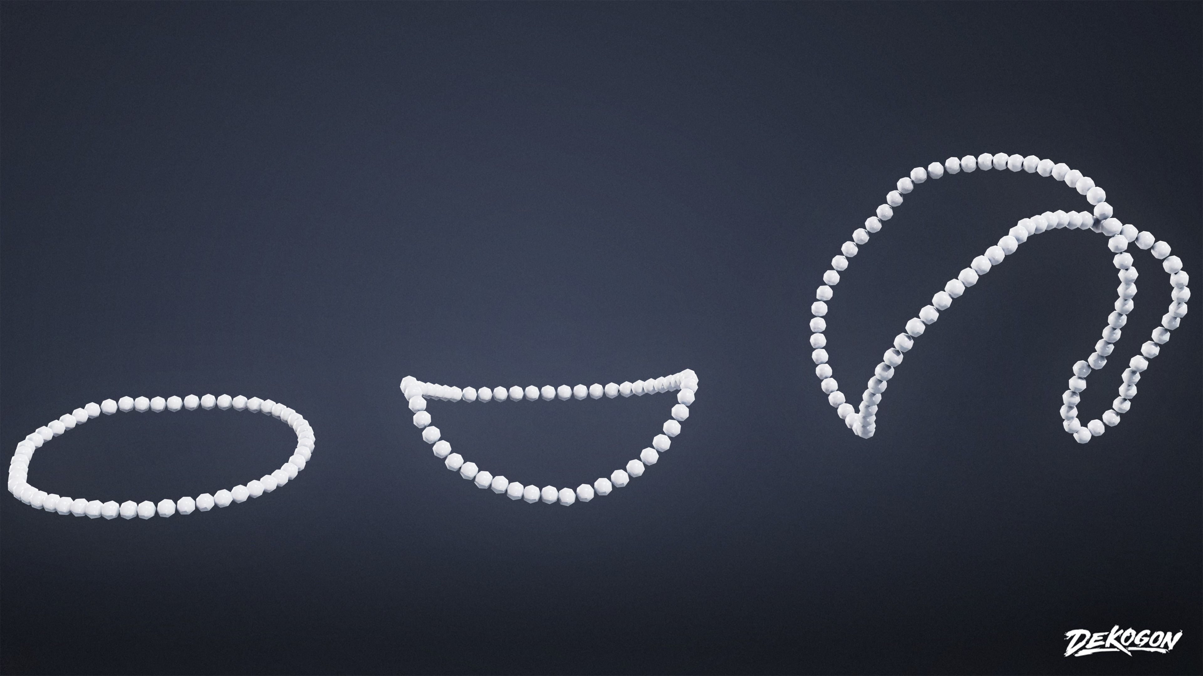 ANCIENT TREASURES - Pearls 01 - LOW POLY Low-poly 3D model_1