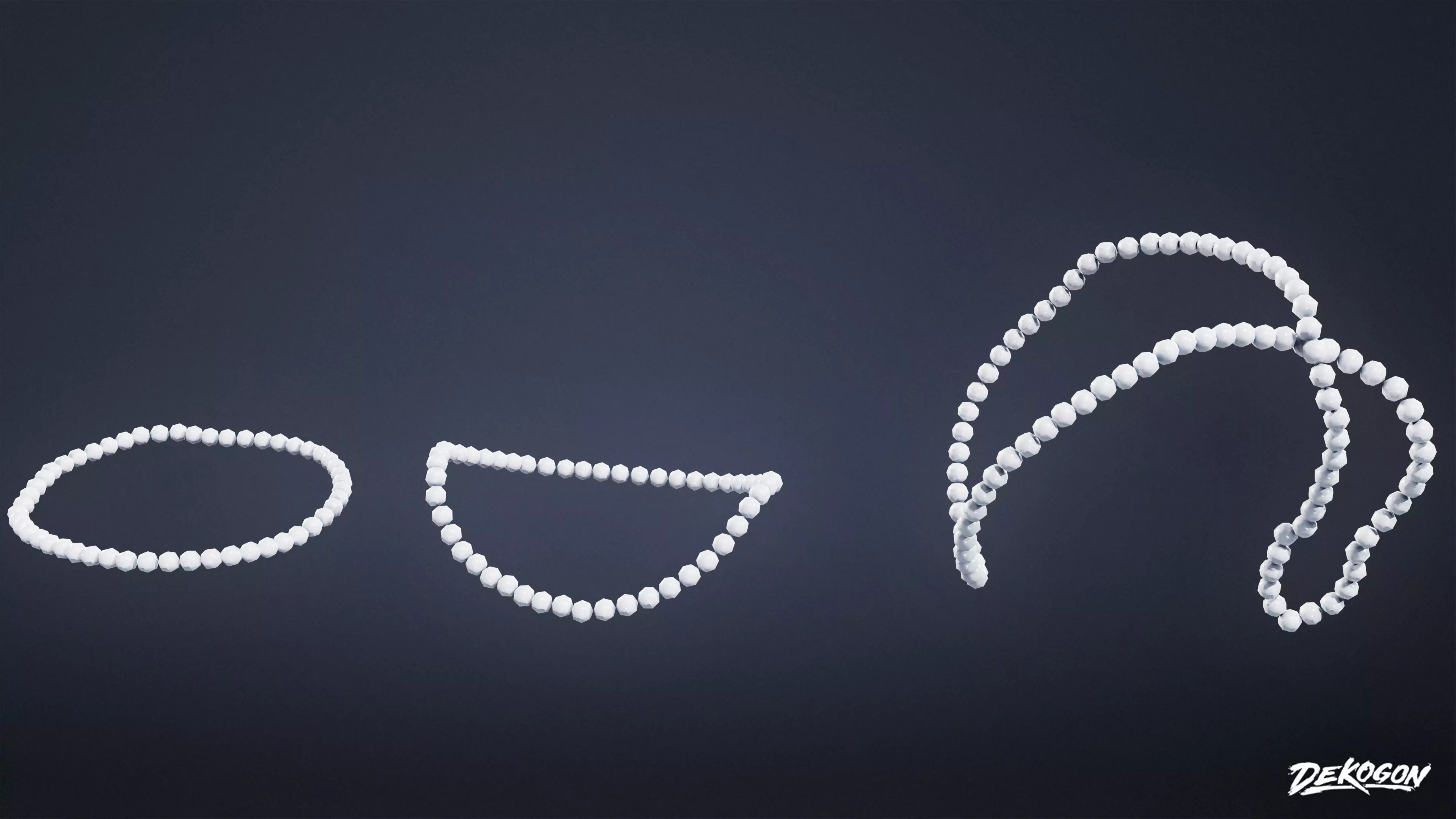 ANCIENT TREASURES - Pearls 01 - LOW POLY Low-poly 3D model_0