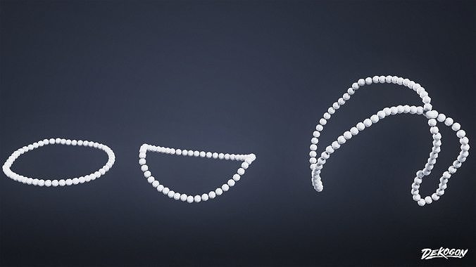 ANCIENT TREASURES - Pearls 01 - LOW POLY Low-poly 3D model