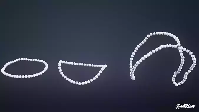 ANCIENT TREASURES - Pearls 01 - LOW POLY