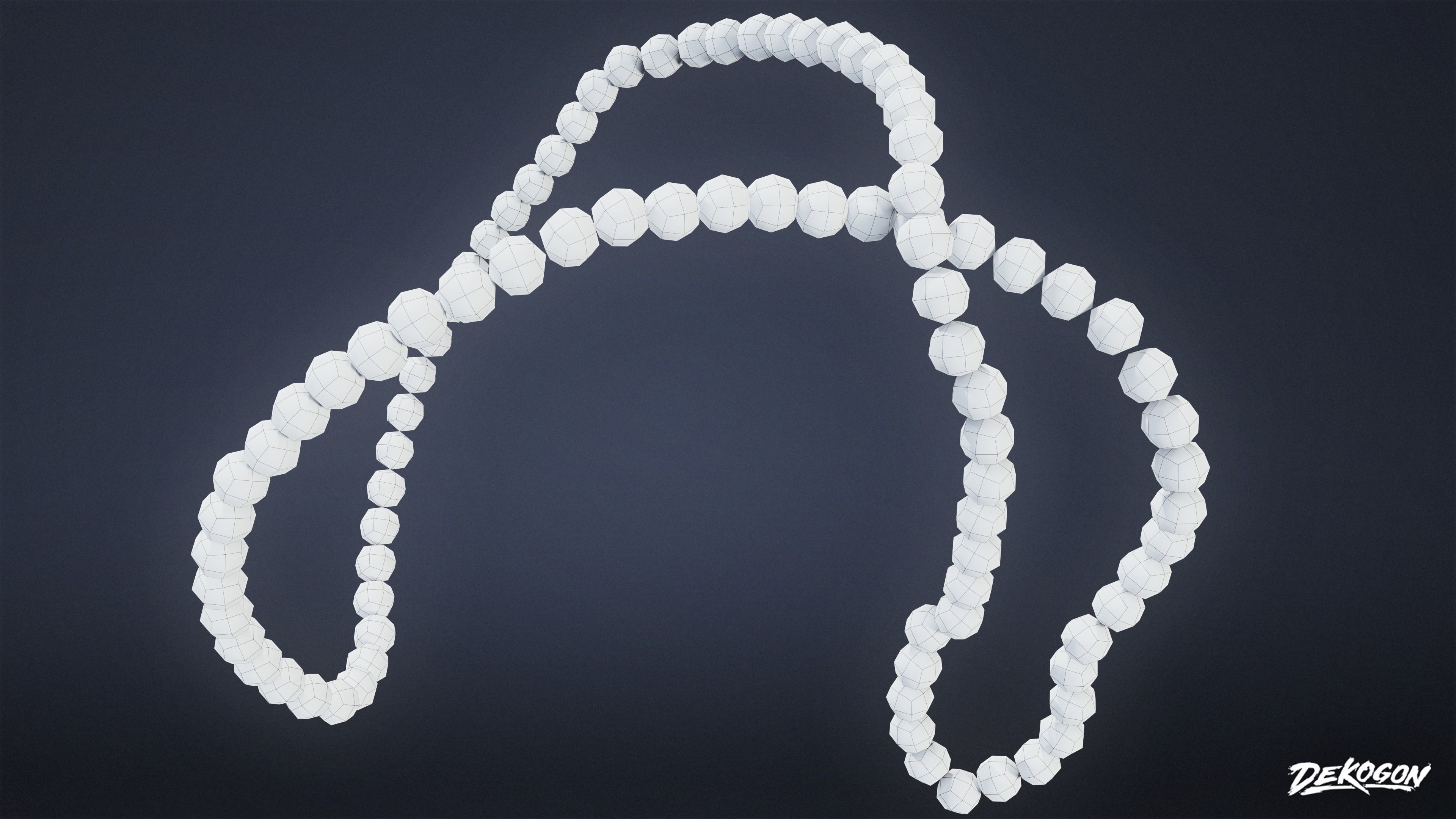 ANCIENT TREASURES - Pearls 01 - LOW POLY Low-poly 3D model_8