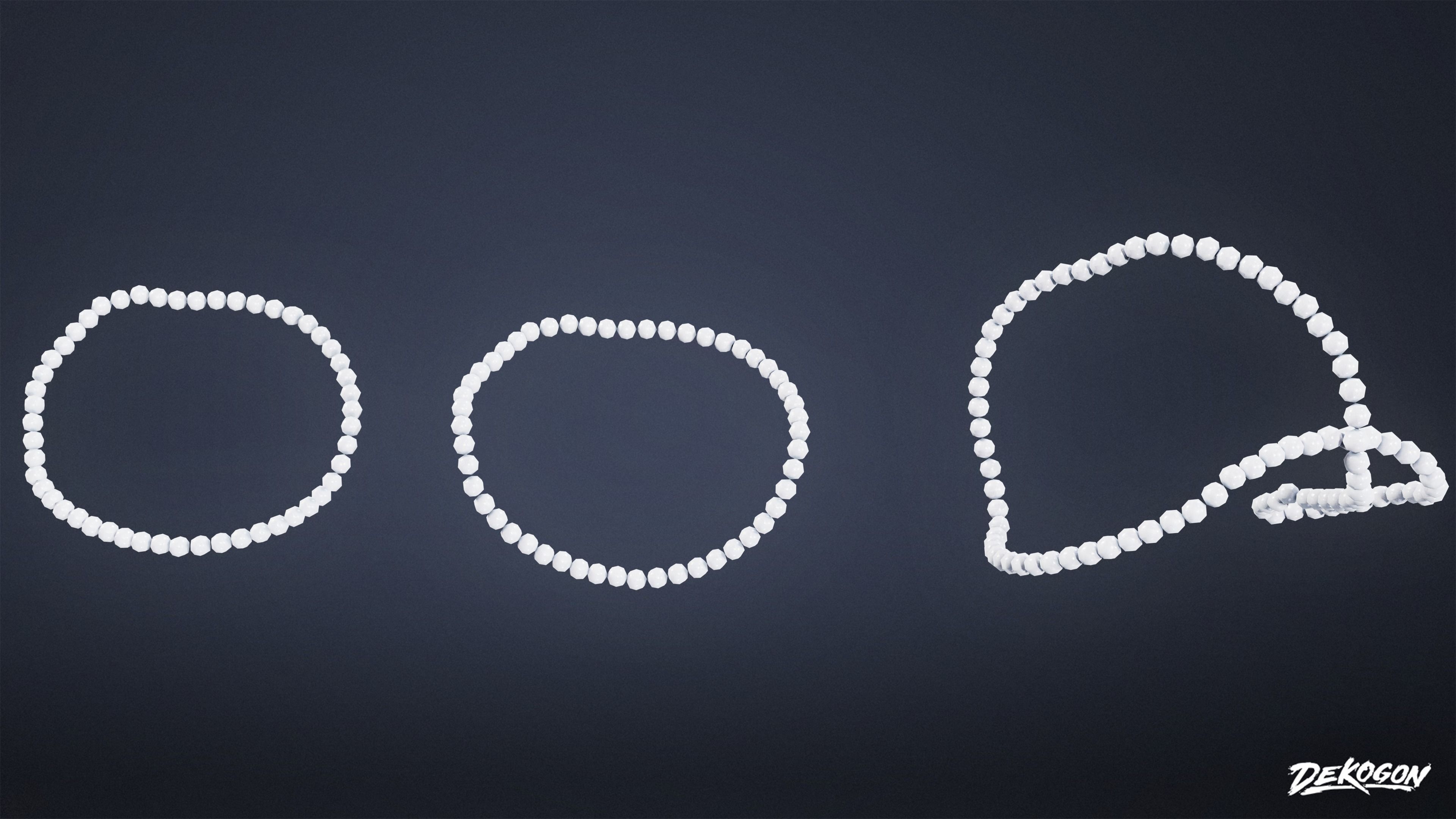 ANCIENT TREASURES - Pearls 01 - LOW POLY Low-poly 3D model_2