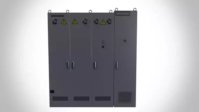 Electrical Fuse Box 1 Low-poly 3D model