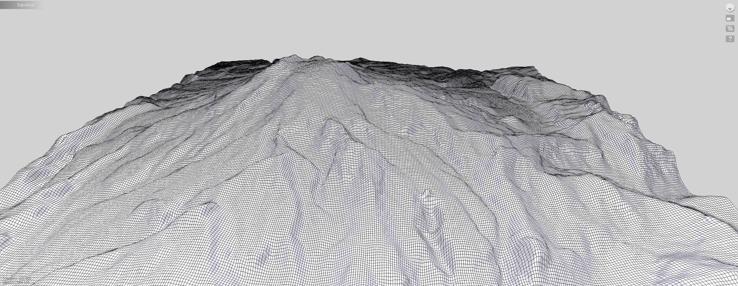 Mountain landscape Volcano Calbuco Andes Mountains Chile 3D model_12