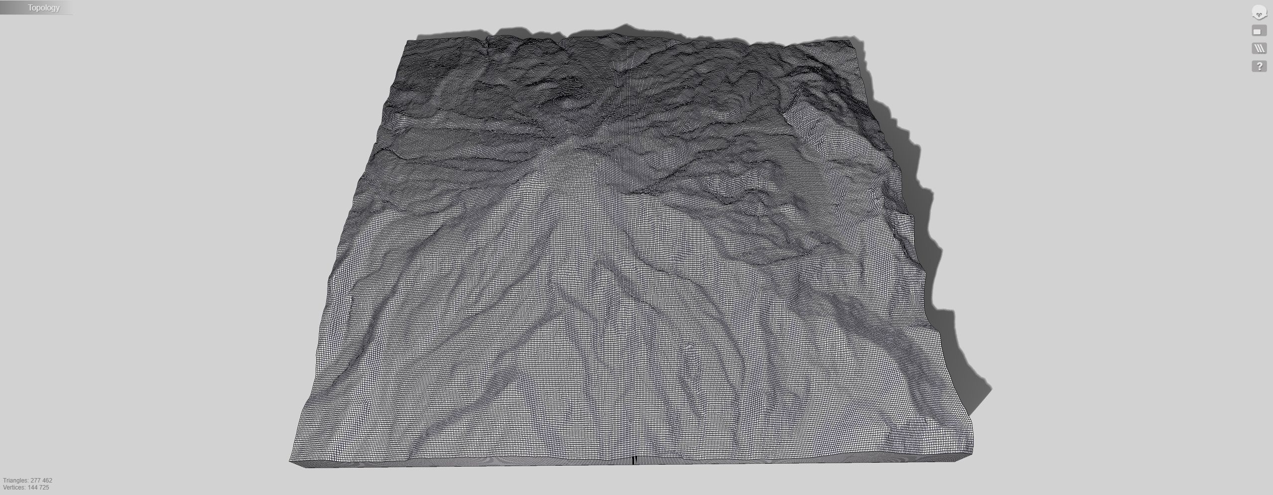 Mountain landscape Volcano Calbuco Andes Mountains Chile 3D model_14