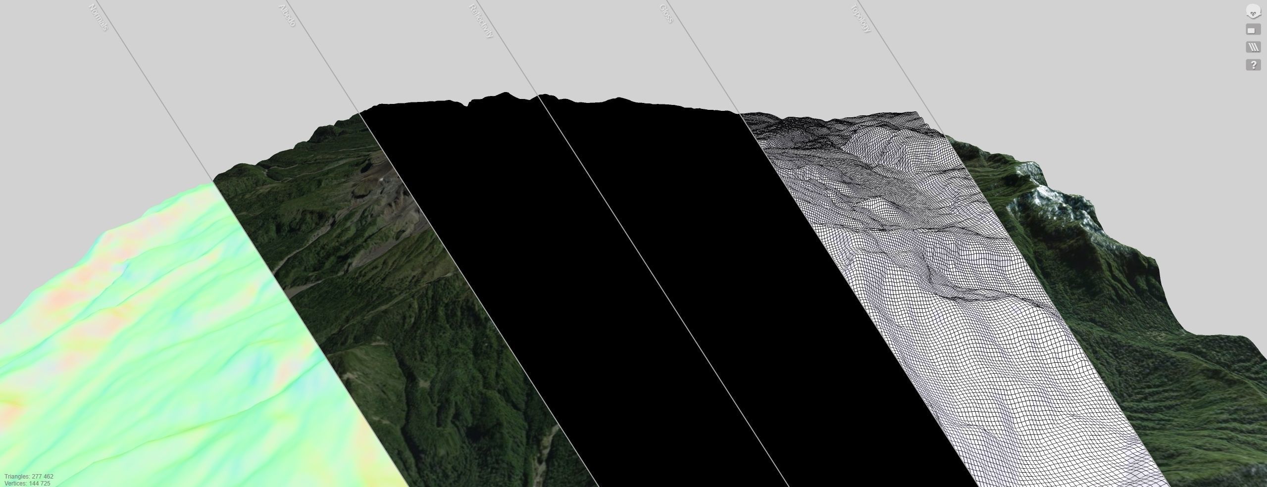 Mountain landscape Volcano Calbuco Andes Mountains Chile 3D model_11