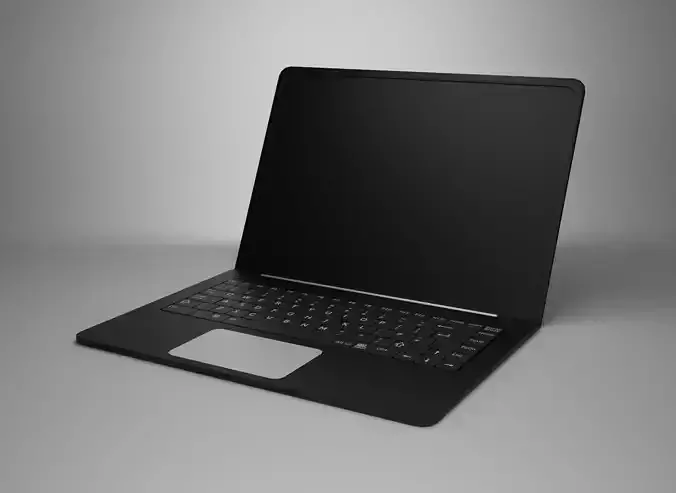 Laptop Low-poly 3D model