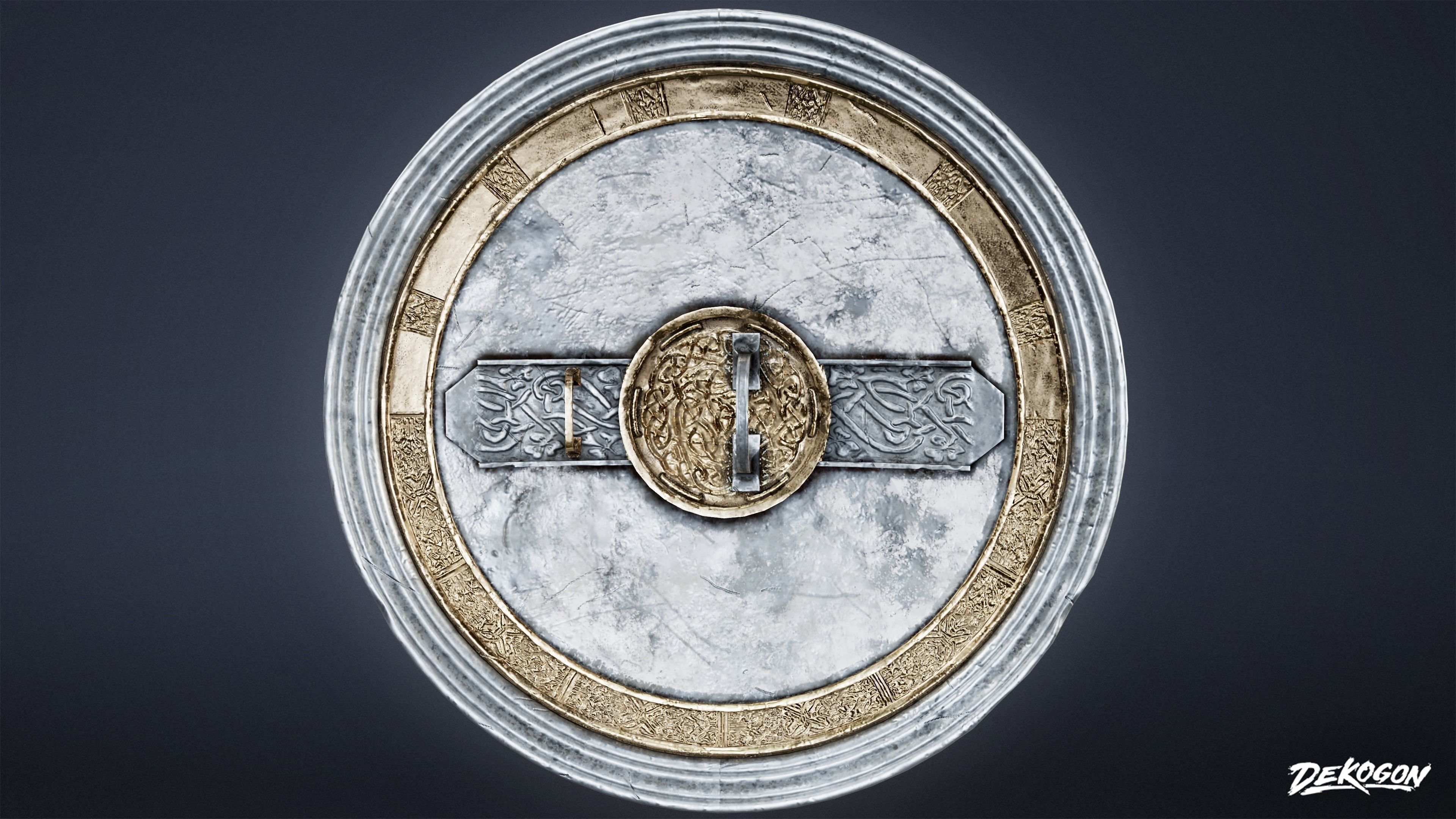 ANCIENT TREASURES - Shield 01 - LOW POLY Low-poly 3D model_4