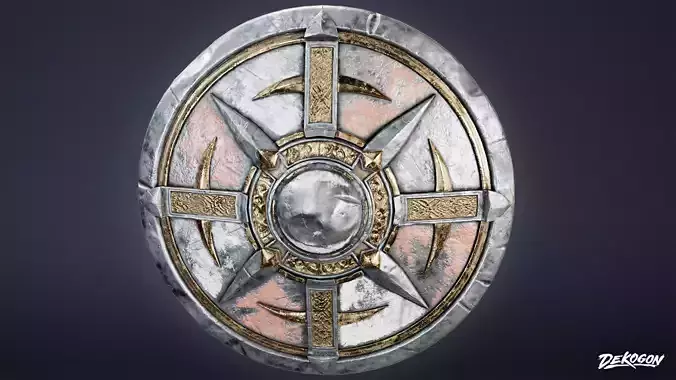 ANCIENT TREASURES - Shield 01 - LOW POLY