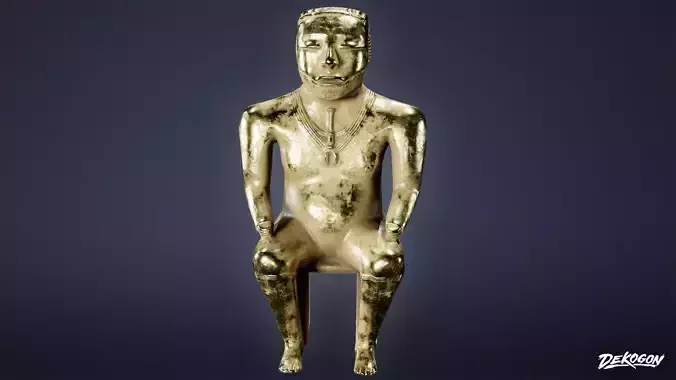 ANCIENT TREASURES - Statue 02 - LOW POLY