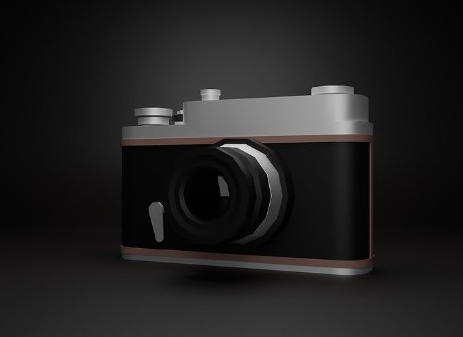 Camera Low-poly 3D model