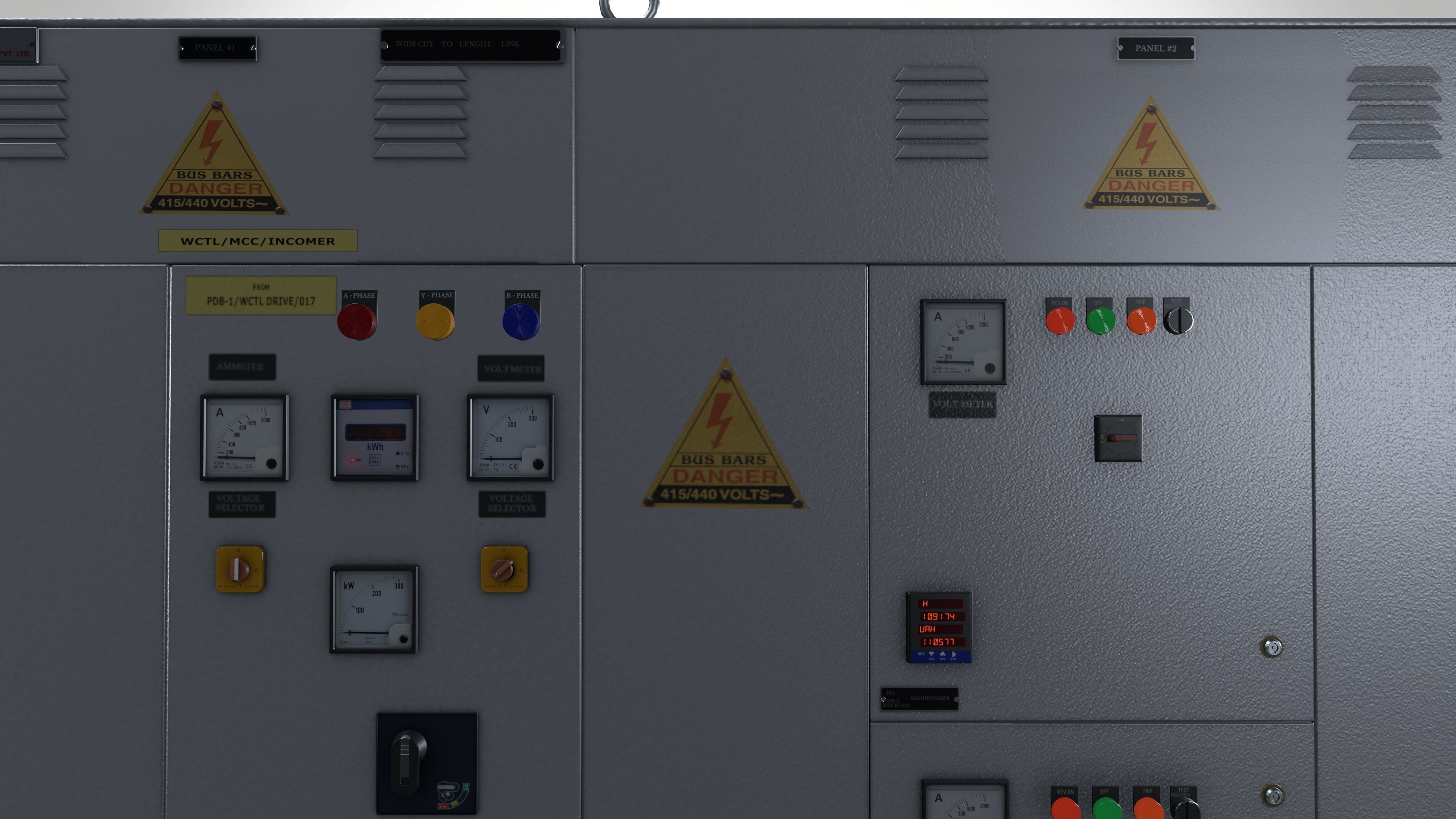 Electrical Fuse Box 2 3D model_2