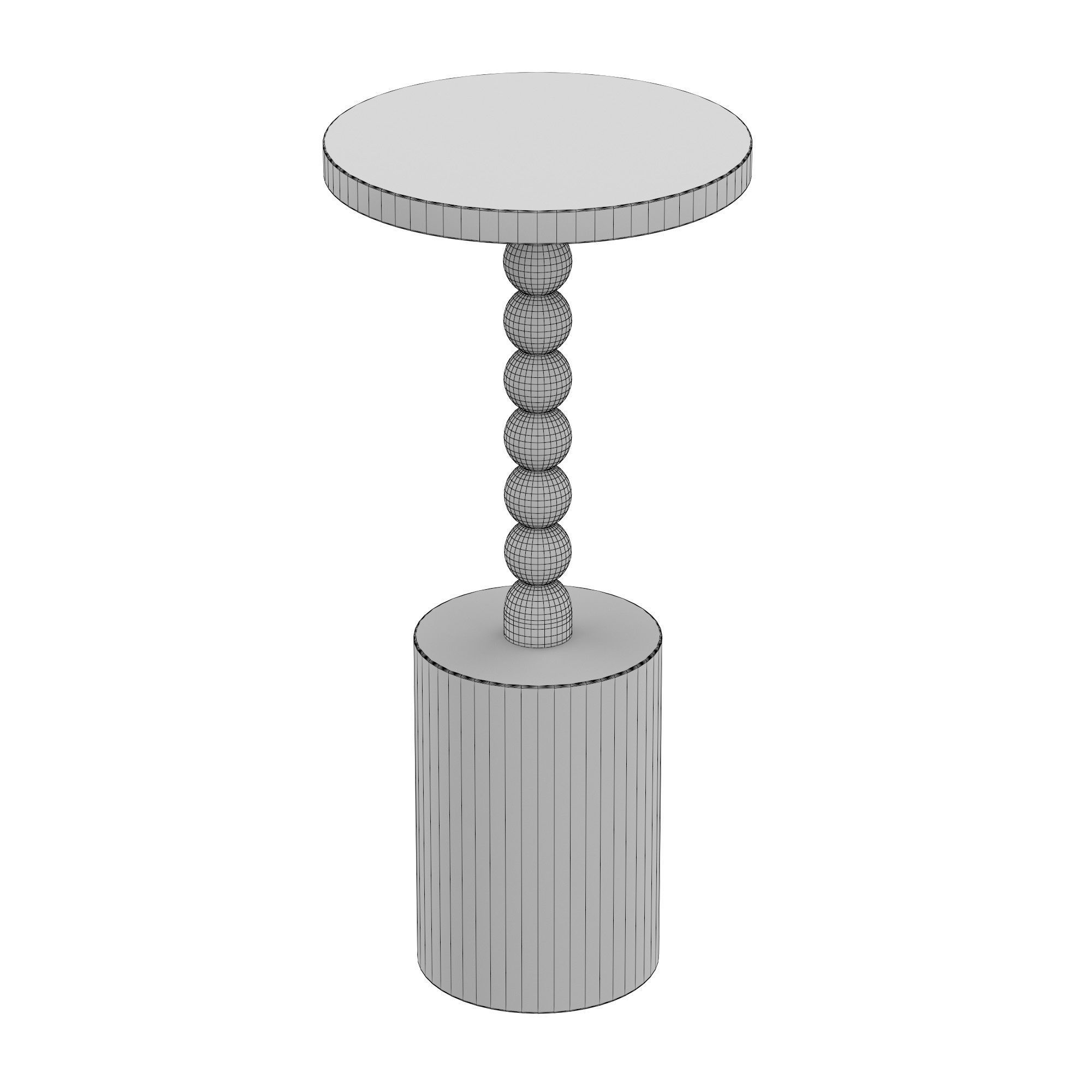 COZAYH HOME Pedestal End table 3D model_4