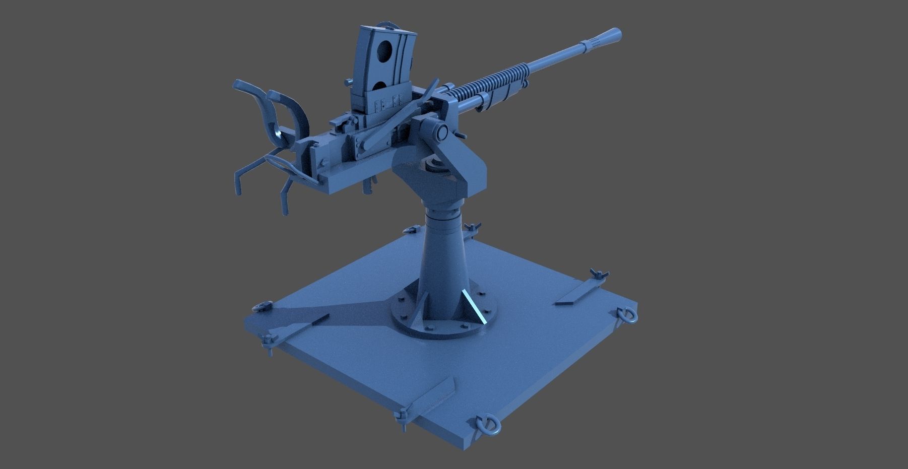 Japanese 25mm MG - Personal license - 1-350 scale 3D print model_2