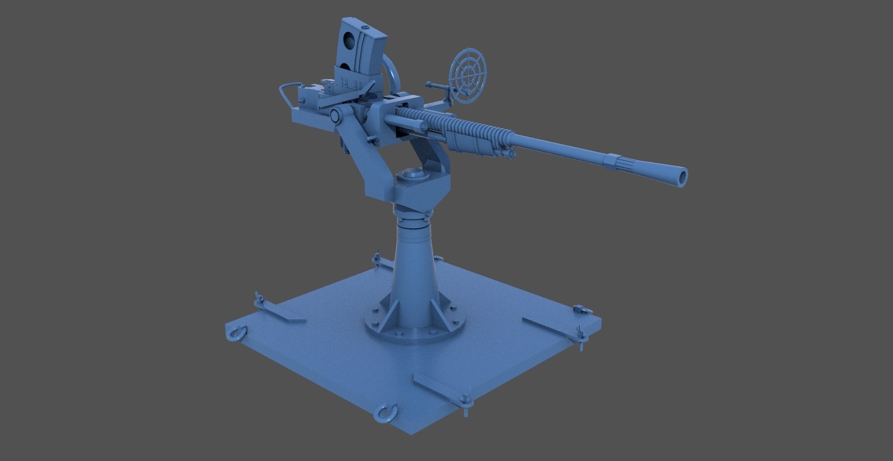 Japanese 25mm MG - Personal license - 1-350 scale 3D print model_1