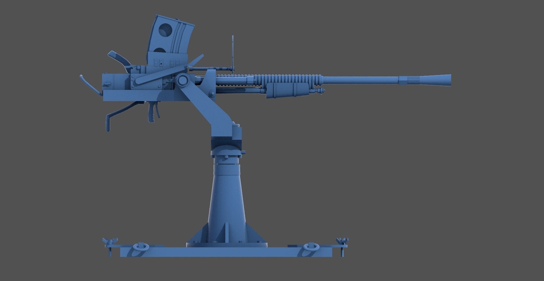 Japanese 25mm MG - Personal license - 1-350 scale 3D print model_4