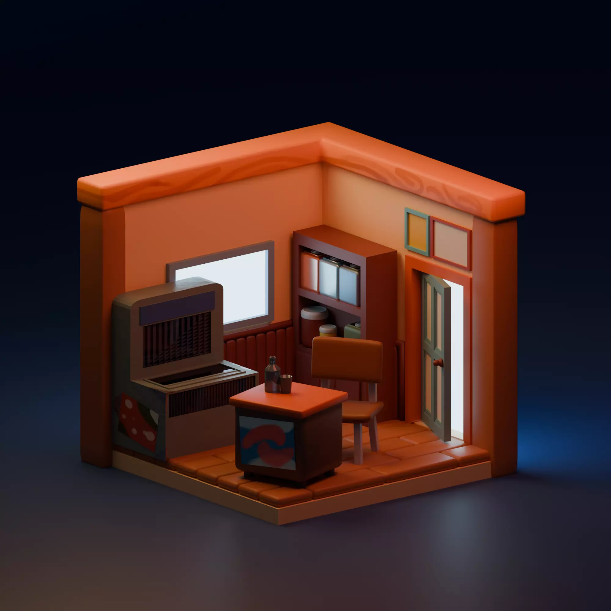 Grocery store 3D Model 3D model