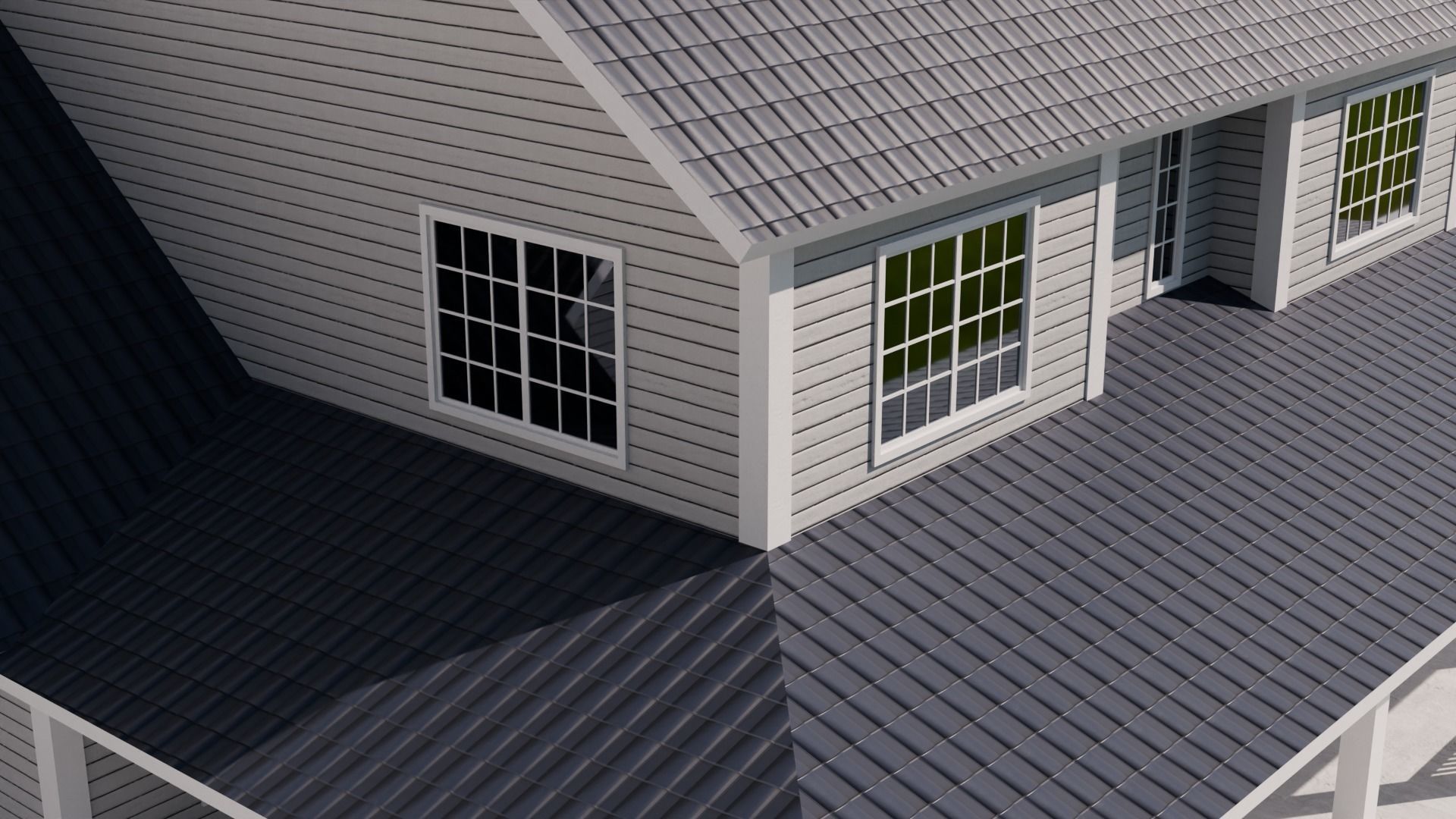 Country Style House Model 2 Low-poly 3D model_8