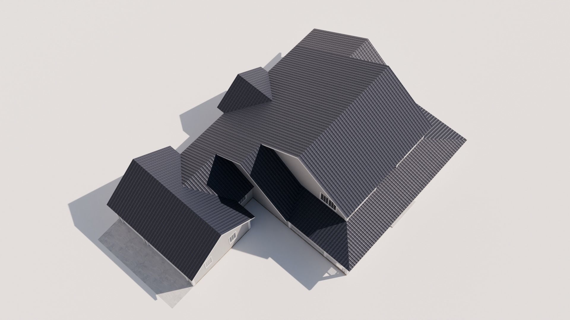 Country Style House Model 2 Low-poly 3D model_6