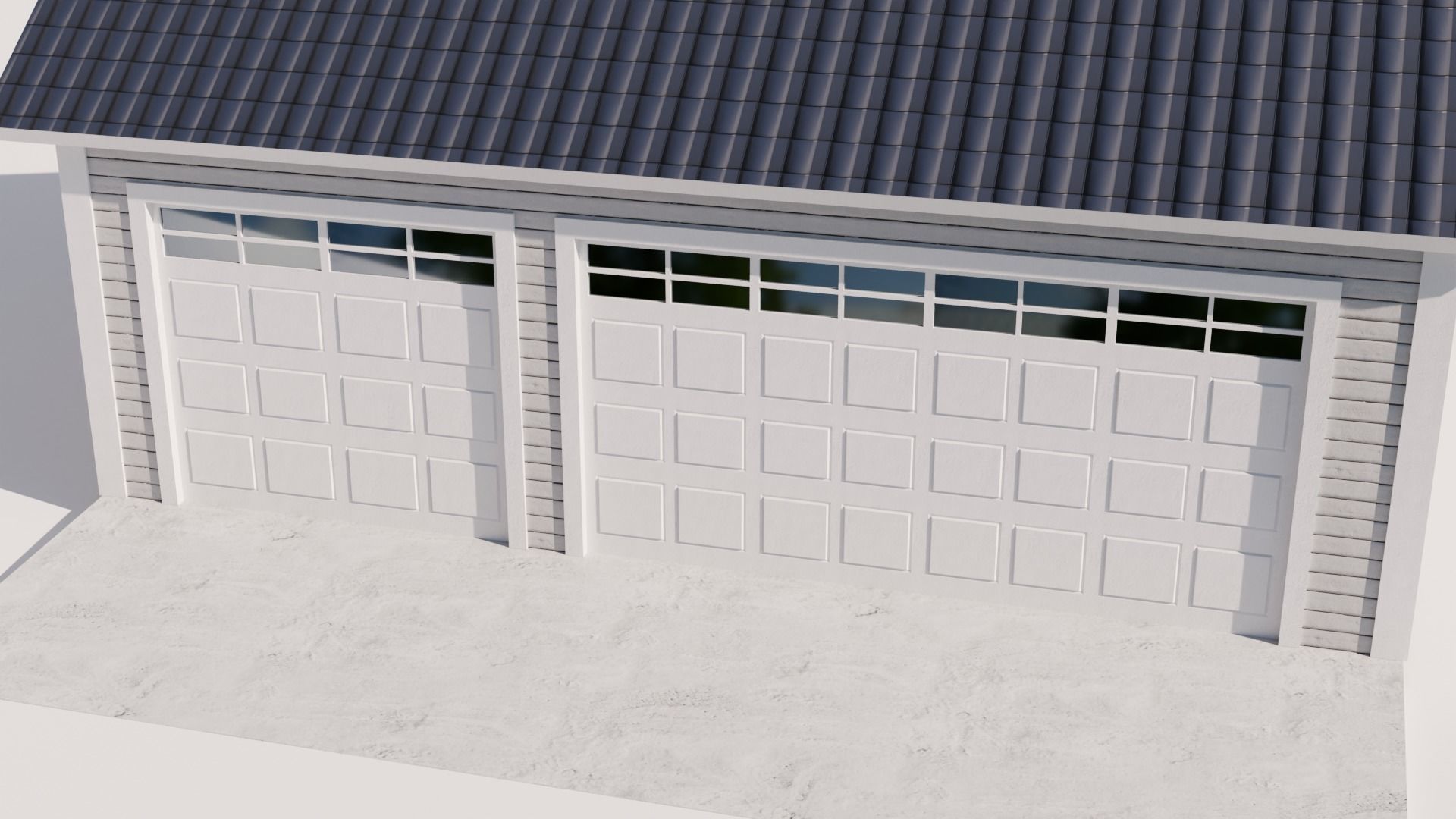 Country Style House Model 2 Low-poly 3D model_10