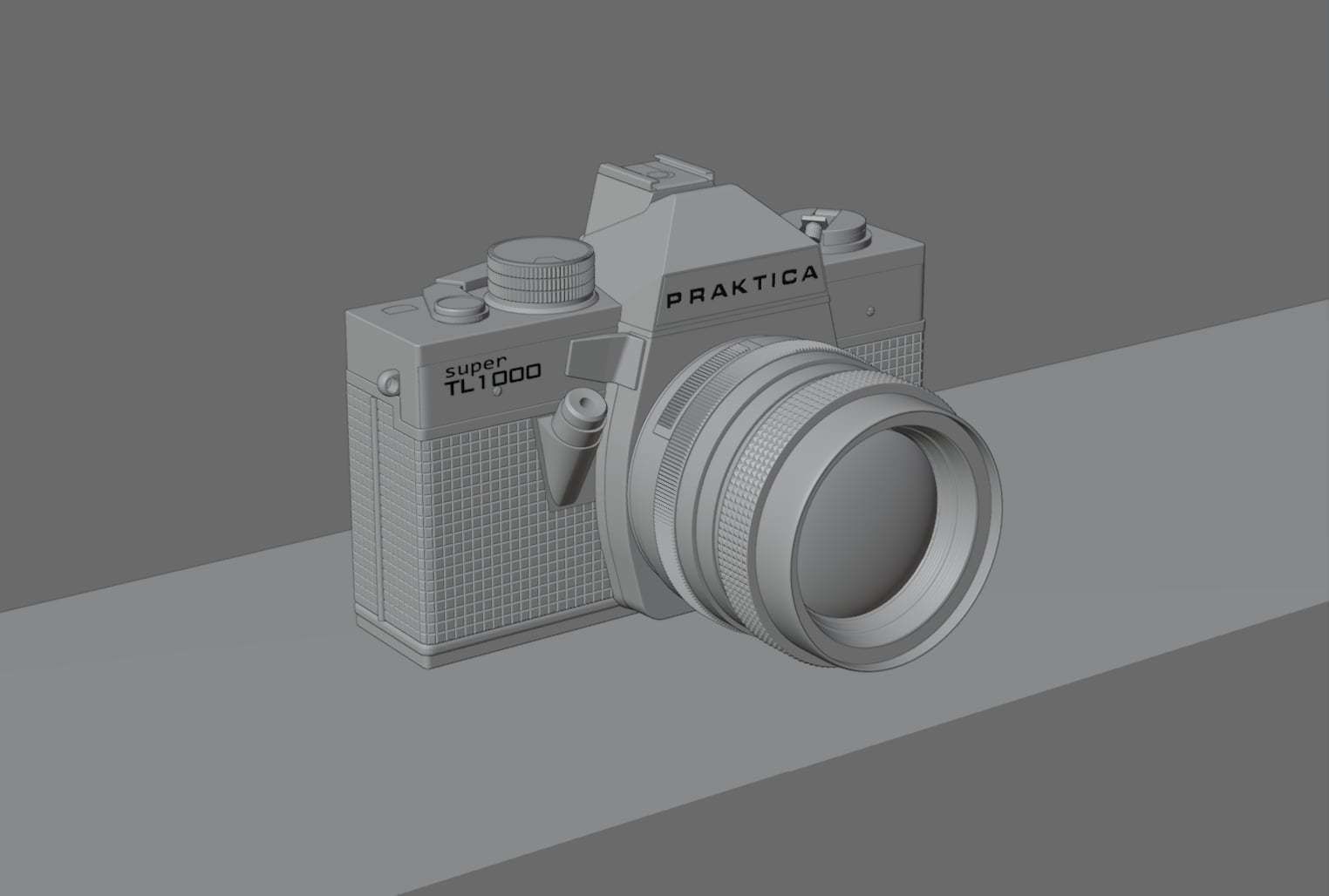 Praktica super TL1000 analogue camera 3D model_5