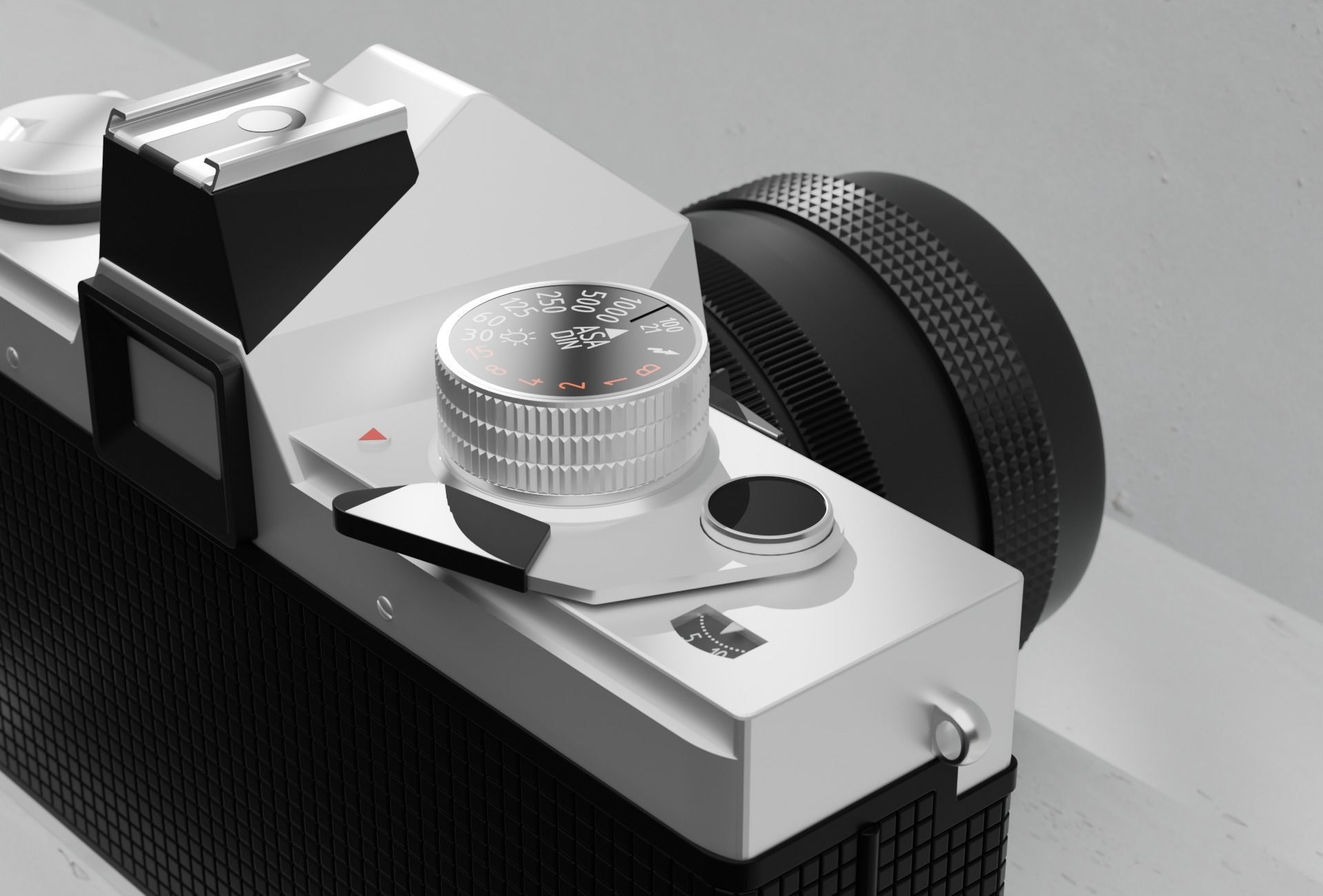 Praktica super TL1000 analogue camera 3D model_1