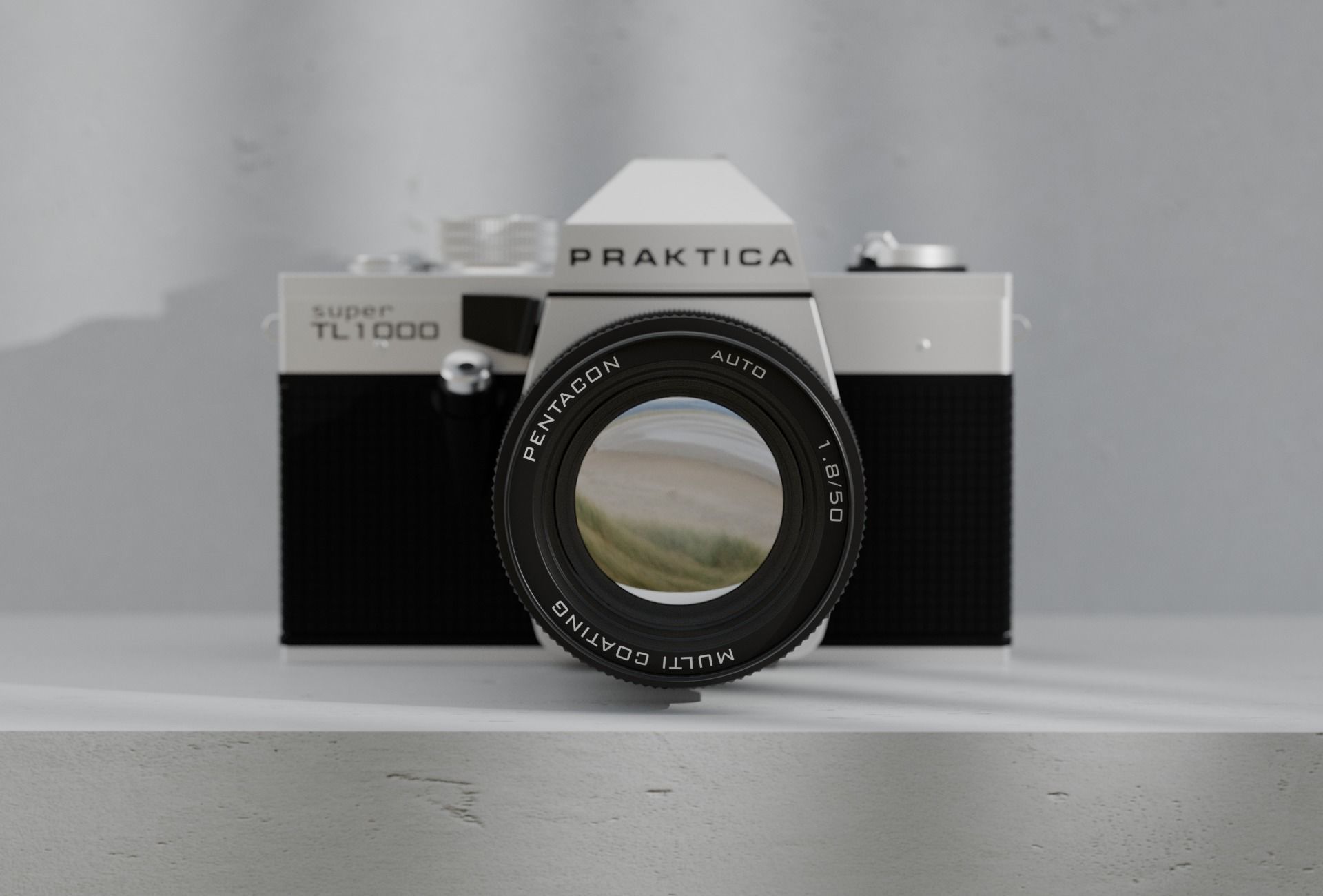 Praktica super TL1000 analogue camera 3D model_3