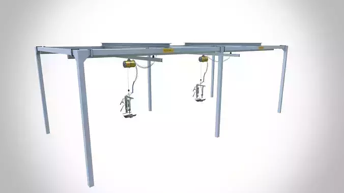 Factory Crane Setup 3D model