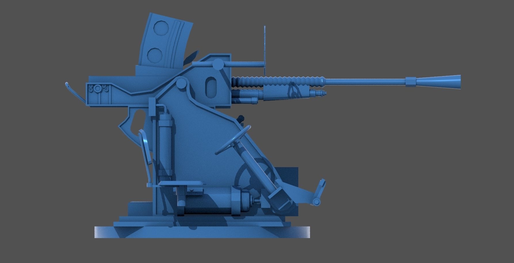 Type 96 25mm triple mount - Personal license - 1-350 scale 3D print model_4